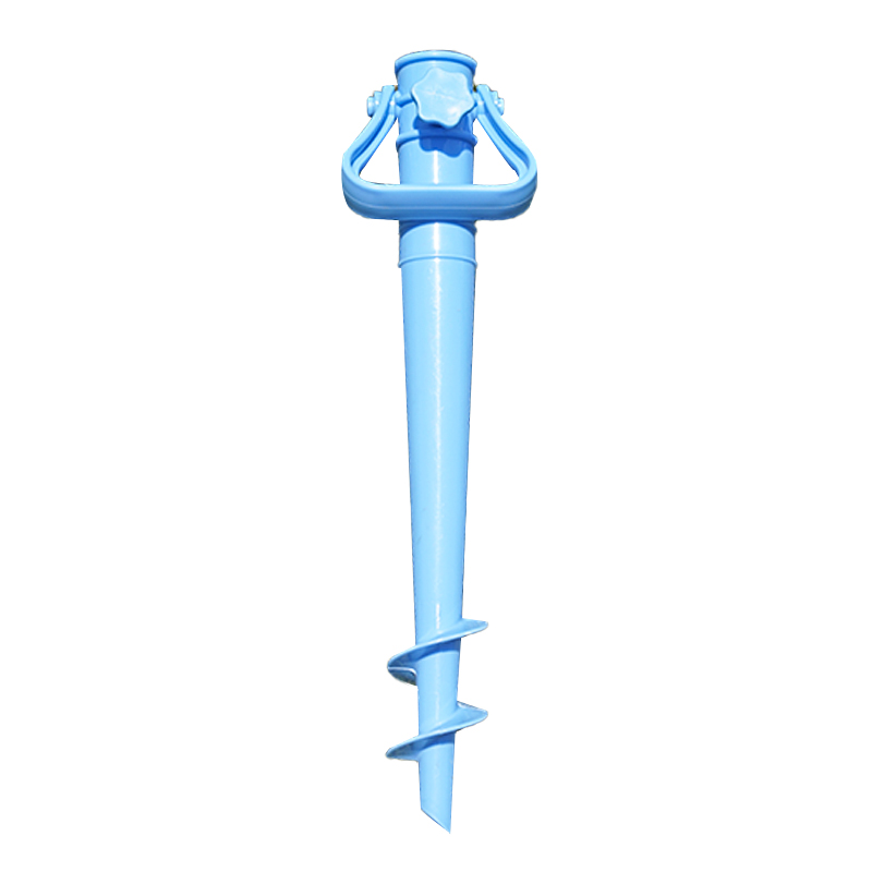 Portable beach spiral umbrella anchor fixer with handle in multiple colors UA1902