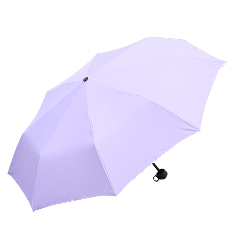 170T Polyester UV purple mini 3 fold anti-UV umbrella GB18120