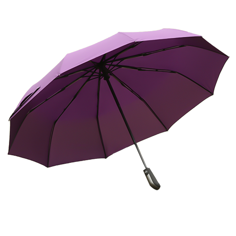 সলিড কালার 190t পলিয়েস্টার পঞ্জি মার্জিত স্বয়ংক্রিয় তিন-ভাঁজ ছাতা RU1914
